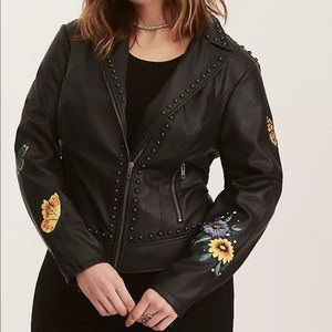 Torrid Black Leather Moto jacket